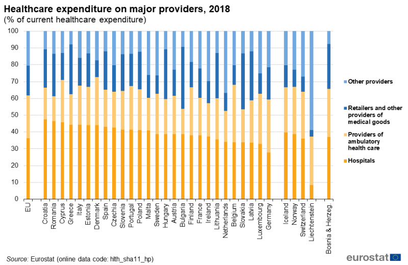 File:Healthcare expenditure on major providers, 2018 (% of current healthcare expenditure) SPS20.png