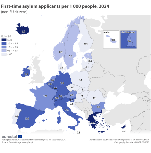 File:First-time asylum applicants per 1000 people in 2024 v2.png